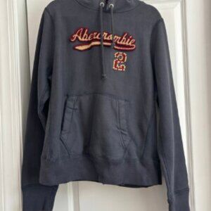 VTG Abercrombie & Fitch Hoodie L Retro Sweatshirt Heavyweight Distressed